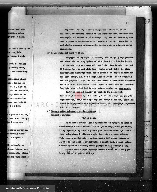 Obraz 8 z jednostki "Plan urządzenia gospodarstwa leśnego dla lasu ordynacji Kobylniki powiat szamotulski 1930-1940"