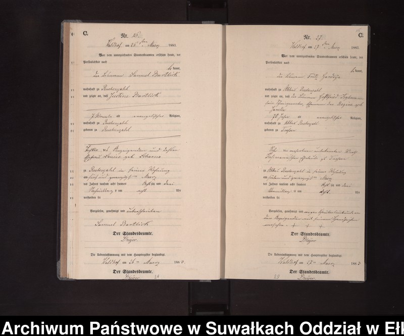 Obraz 18 z jednostki "Sterbe-Neben-Register des Königlich Preussischen Standes-Amtes Orlen Kreis Loetzen"