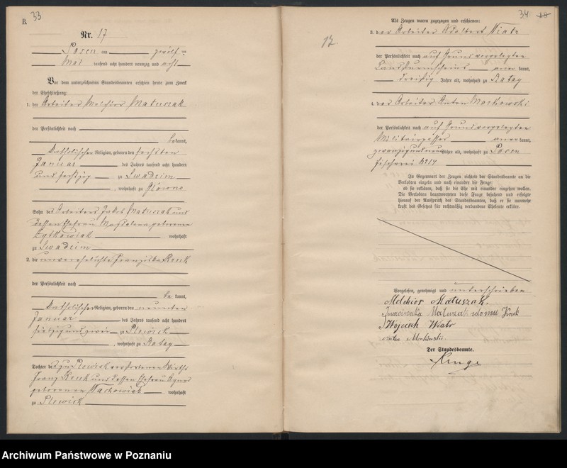 Obraz 19 z jednostki "Księga małżeństw"