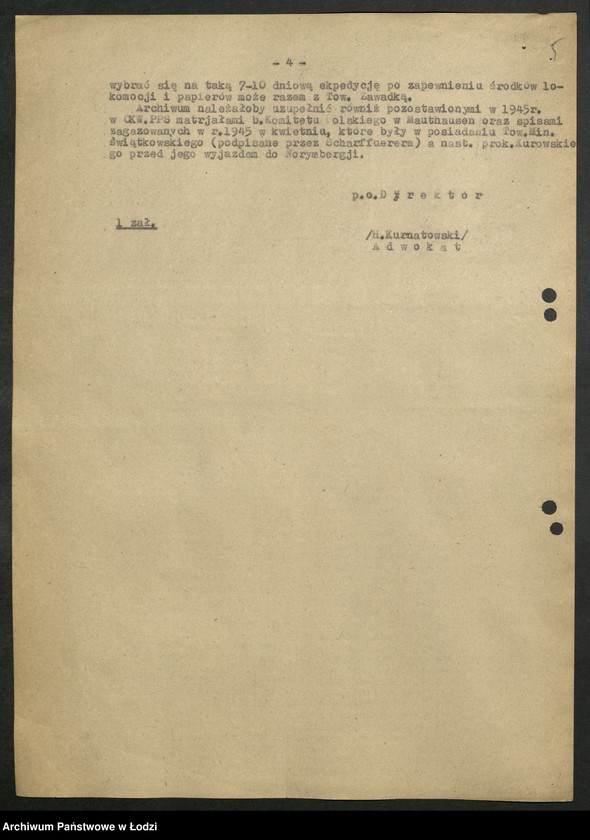 Obraz 6 z jednostki "Archiwum b hitlerowskich obozów koncentracyjnych-sprawozdanie z działalności"