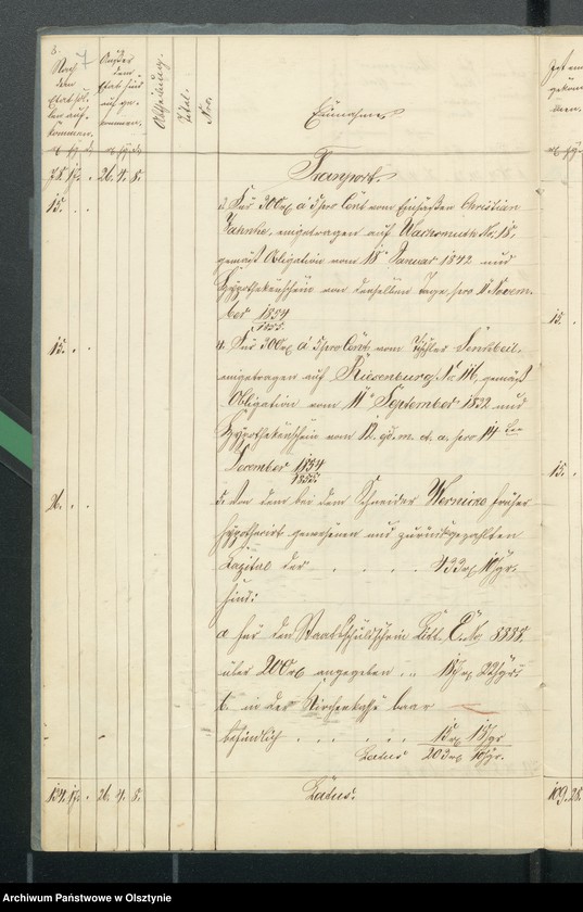 image.from.unit.number "Kirchen Cassen Rechnung von den beiden ewangelischen Kirchen zu Riesenburg"