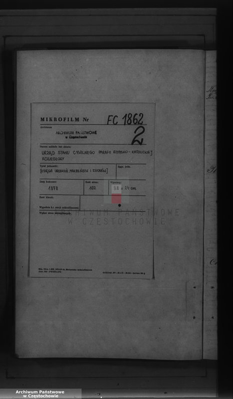 Obraz 3 z jednostki "[Duplikaty akt urodzeń, małżeństw i zgonów z 1878 roku]"