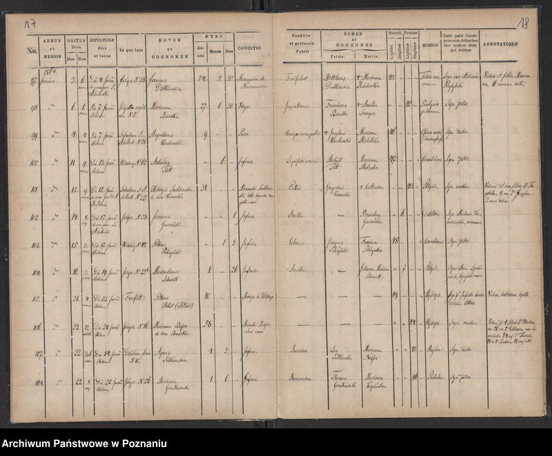 Obraz 11 z jednostki "Księga zgonów"