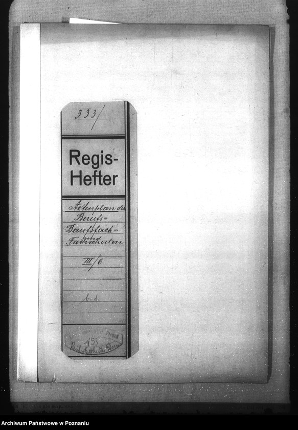 Obraz 4 z jednostki "Aktenplan der Berufs-, Berufsfach- und Fachschulen"