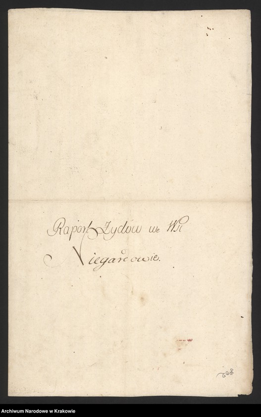 image.from.collection.number "Wydane drukiem. Edycje źródłowe materiałów archiwalnych z zasobu ANK. cz. 3; Spisy ludności województwa krakowskiego z lat 1790-1792. Spis ludności żydowskiej województwa krakowskiego"