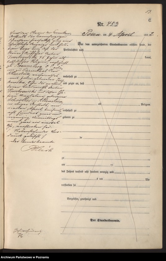 Obraz 16 z jednostki "Księga zgonów t. II"