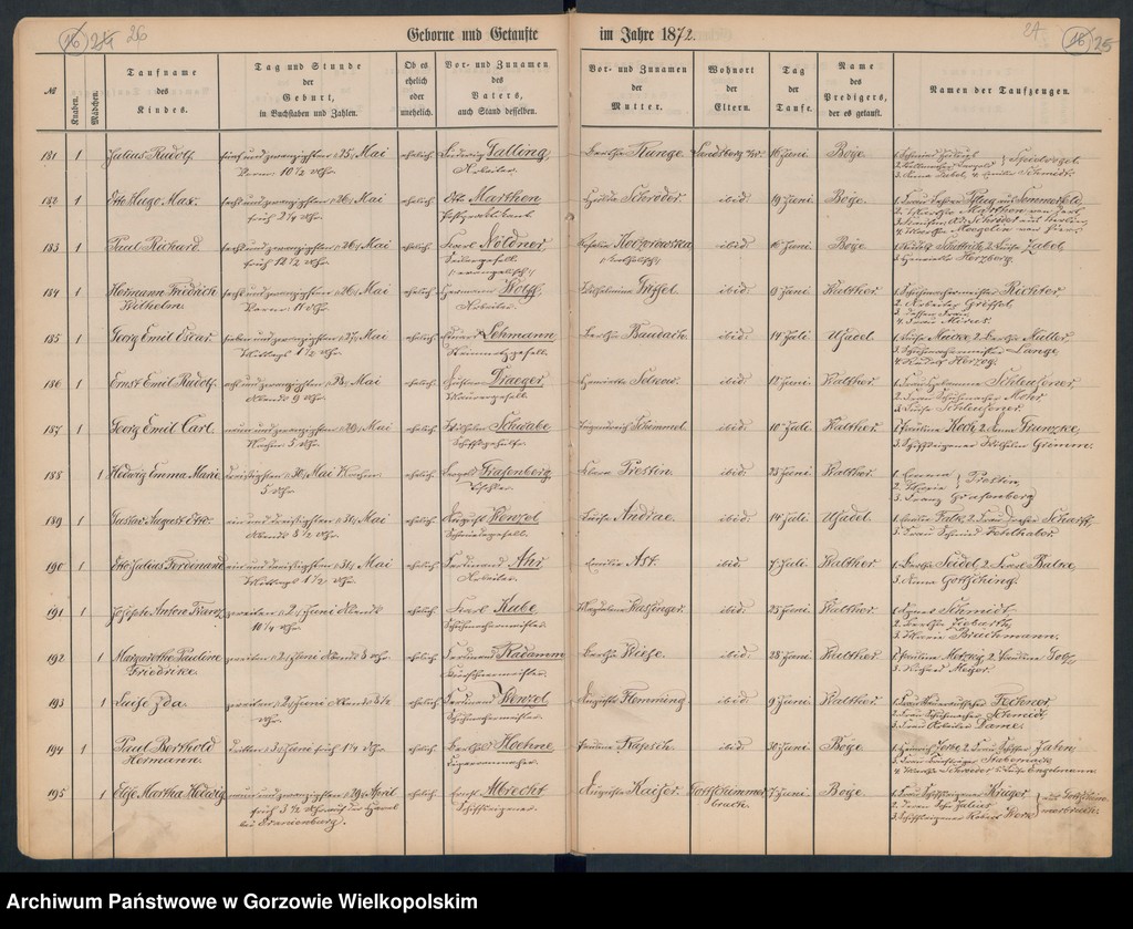 image.from.unit.number "Duplikate der Hauptkirche zu Landsberg an der Warthe (zawiera też księgę zgonów Konkordien, reformirte und Militair Kirchen Gemeinde z 1872 r.)"