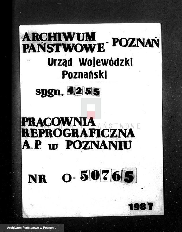 Obraz 1 z jednostki "Majętność Przyborowo pow. gostyński Zarząd Dóbr Książąt Czartoryskich nr woj. kotła 6196"