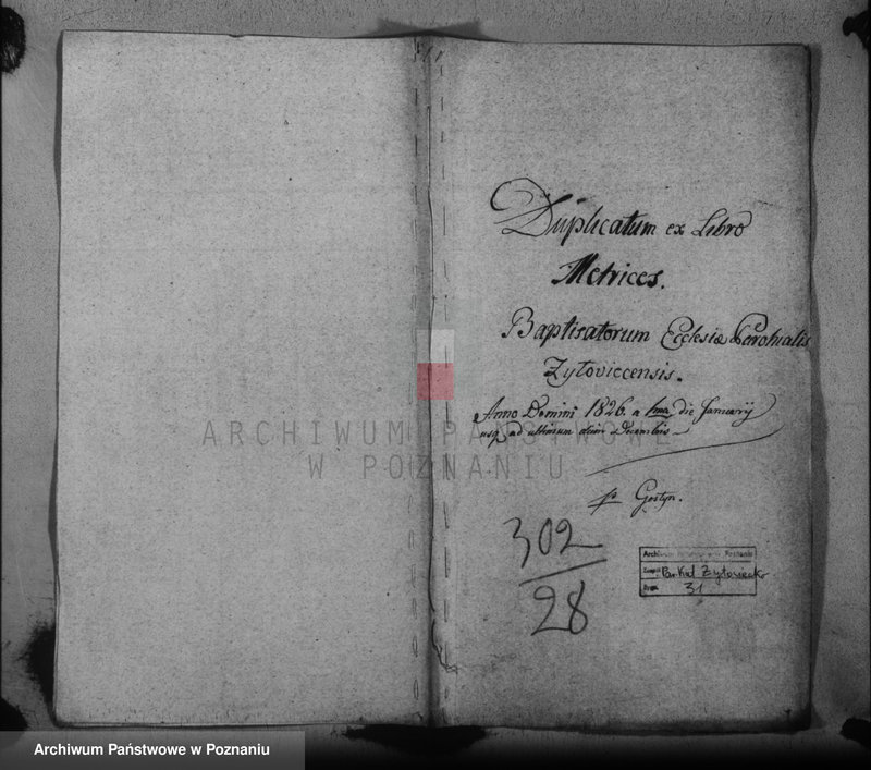 Obraz 2 z jednostki "Duplikat baptisatorum"