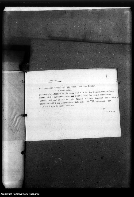 Obraz 8 z jednostki "Korespondencja w sprawie miejscowych Niemców, którzy zginęli w 1939 roku A - Z"