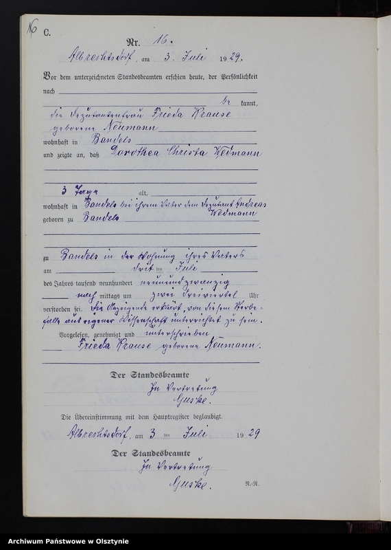 image.from.unit.number "Sterbe-Neben-Register Nr 1 - 31 [ Księga zgonów - wtóropis ]"