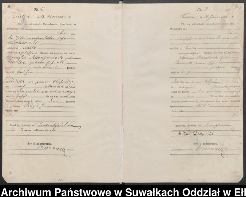image.from.unit.number "Geburts-Haupt-Register des Königlichen Preussischen Standes-Amtes Bialla Kreis Johannisburg"