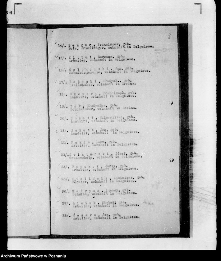 Obraz 12 z jednostki "/Lista Członków Związku Zachodniego w Śmiłowie, Morzewie i Zelgniewie powiatu chodzieskiego/"