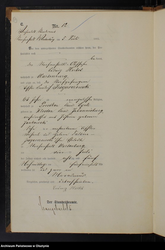 image.from.unit.number "Sterbe-Haupt-Register Nr 1 - 16"