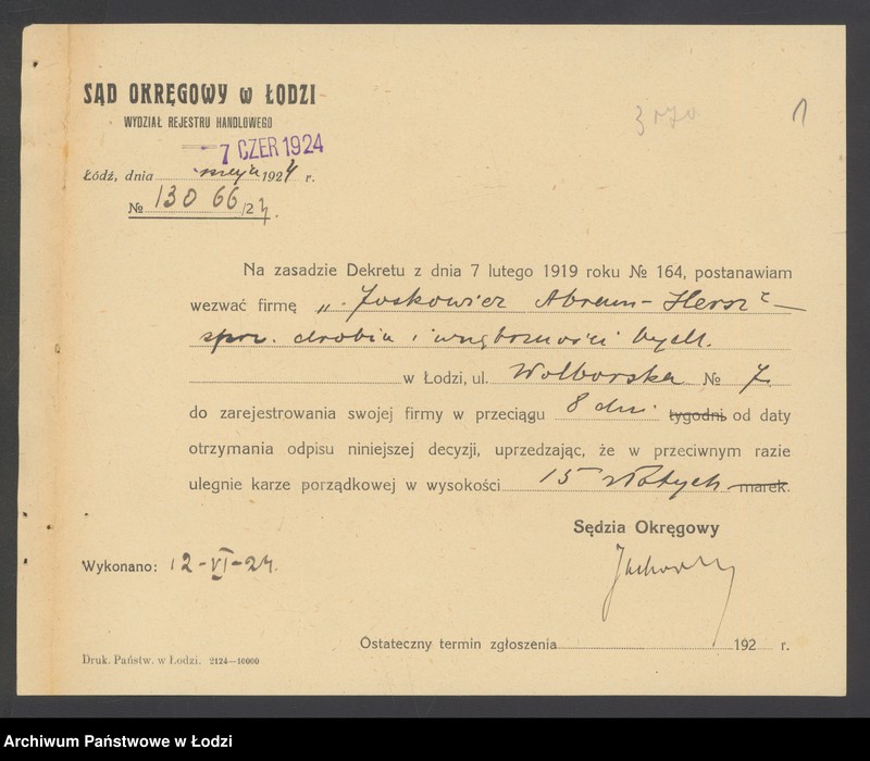 Obraz 3 z jednostki "Abram Hersz Jaskowicz – sprzedaż drobiu"