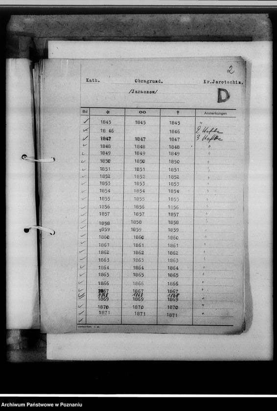 image.from.unit.number "[Wykaz ksiąg kościelnych ewangelickich, katolickich, stanu cywilnego, meldunkowych i duplikatów z powiatu jarocińskiego]"