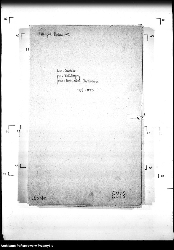 Obraz 4 z jednostki "[Kopie ksiąg metrykalnych parafii Leszczyny z filiami Bielanka, Kuńkowa (dekanat Gorlice)]"