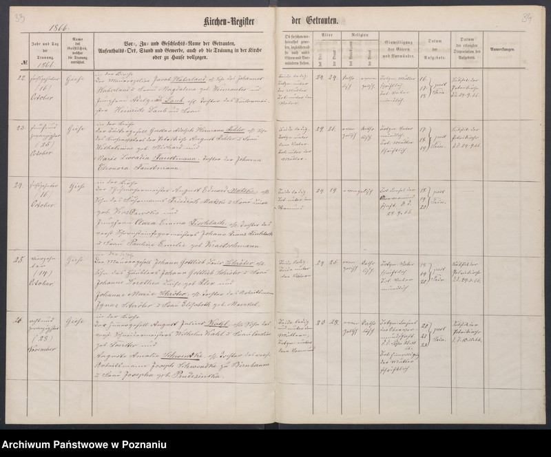 Obraz 20 z jednostki "[Akta urodzeń i chrztów, ślubów, zgonów]"