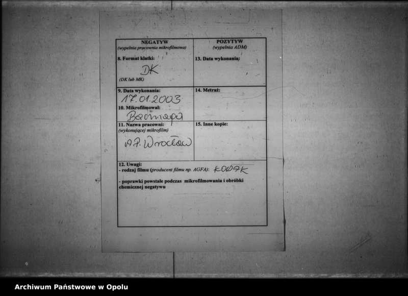 image.from.unit.number "Acta des Magistrats zu Oppel betreffend Polizei - Verwal[tung] Vol. I"