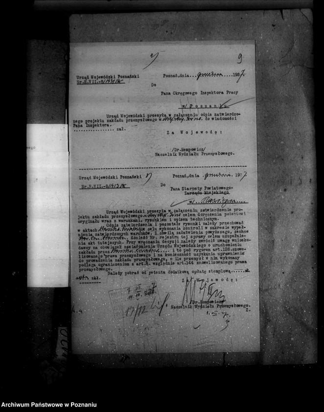 image.from.unit.number "Zatwierdzenie zakładu przemysłowego /przebudowa cukrowni/ w Miejskiej Górce powiat rawicki"