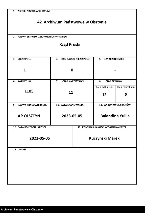 image.from.unit.number "Die Reparaturen bey der Kirche und dem Organisten Hause in Postnicken"