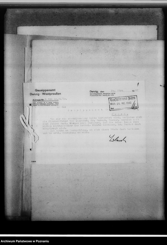 Obraz 5 z jednostki "Kirchenbücher aus Danzig-Westpreussen [Gdańsk - korespondencja]"