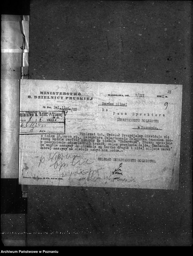 Obraz 13 z jednostki "Sprawy gospodarcze-ogólne maszyny do pisania"