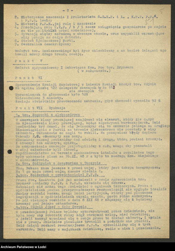 Obraz 7 z jednostki "Konferencje sprawozdawczo - wyborcze - protokoły [z załącznikami]"