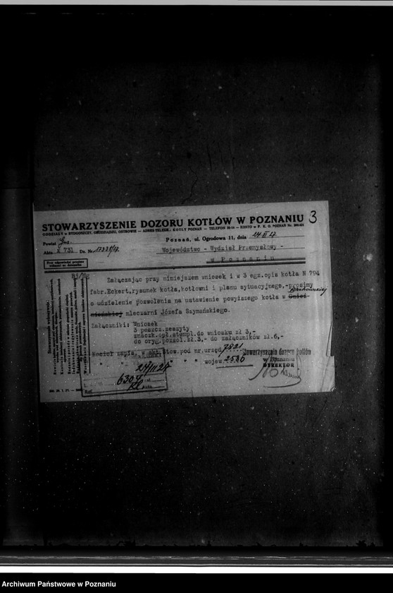 Obraz 7 z jednostki "Mleczarnia parowa w Biechowie powiat wrzesiński własność Mleczarni Gnieźnieńskiej nr woj. 2586"