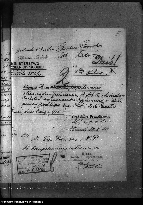 Obraz 9 z jednostki "Sprawy osobowe Państw. Naukowy Instytut Rolniczy w Bydgoszczy [personalne ogólne]"