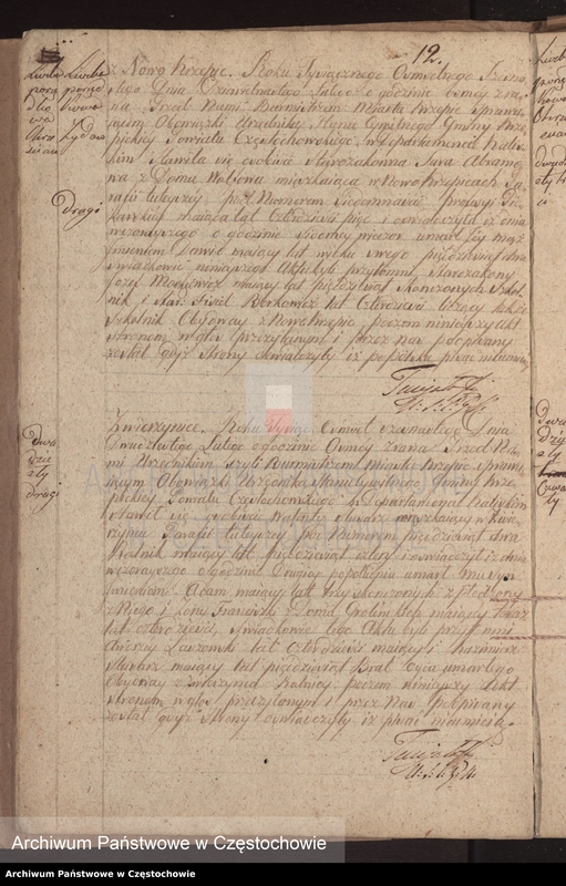 Obraz 15 z jednostki "Księga [akt] zejścia gminy Krzepickiej na rok 1816"