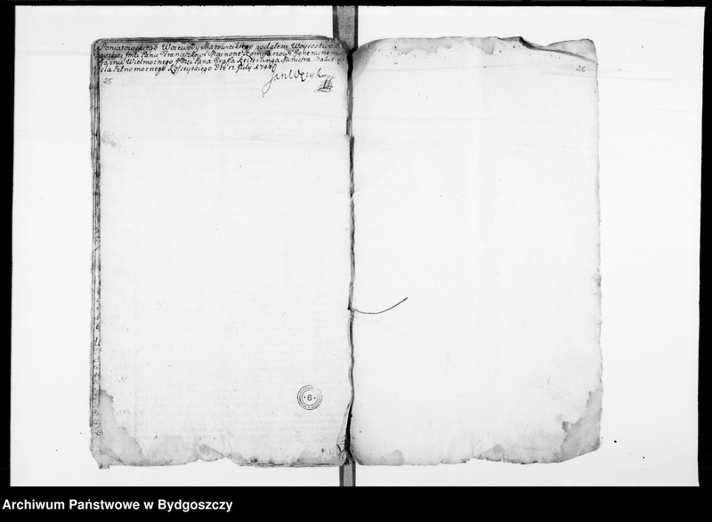 image.from.unit.number "Inwentarz wójtostwa bydgoskiego sporządzony w lipcu 1744 z opisaniem miasta, folwarków, budynków folwarcznych, młynów, wsi z ich posiadłościami, powinnościami, daninami obywateli"