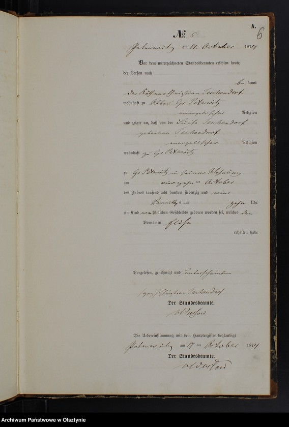 image.from.team "Urząd Stanu Cywilnego w Piotrowicach pow. iławski ( dawny pow. suski )"