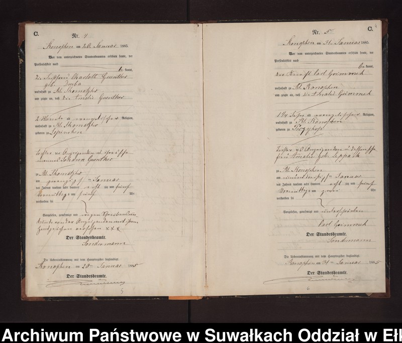 image.from.unit.number "Sterbe-Neben-Register des Preussischen Standes-Amtes Gr. Konopken Kreis Loetzen"