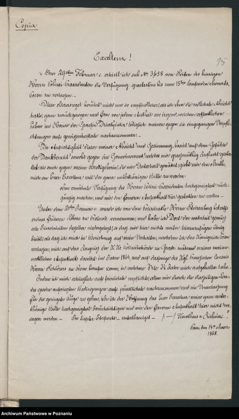 Obraz 19 z jednostki "A. betr. den polnischen Flüchtling Timotheus Zieliński"