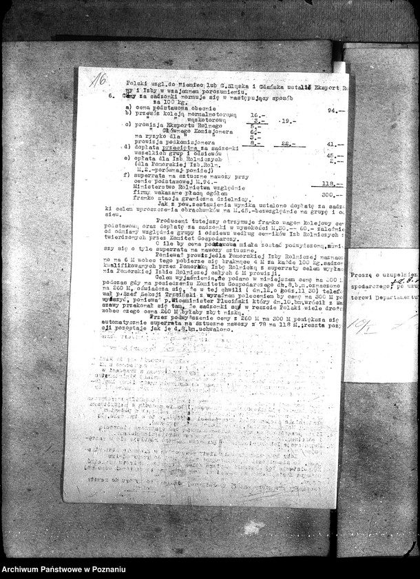 Obraz 20 z jednostki "Sprawy szczegółowo-administracyjne Ministerstwo Rolnictwa sprzedaż sadzonek"