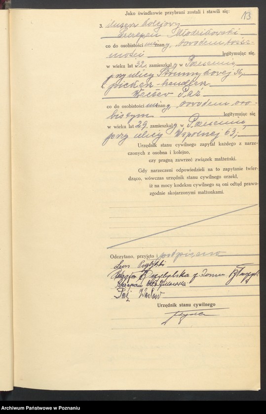 Obraz 15 z jednostki "Księga miejscowa małżeństw tom IV [Rejestr główny małżeństw]"