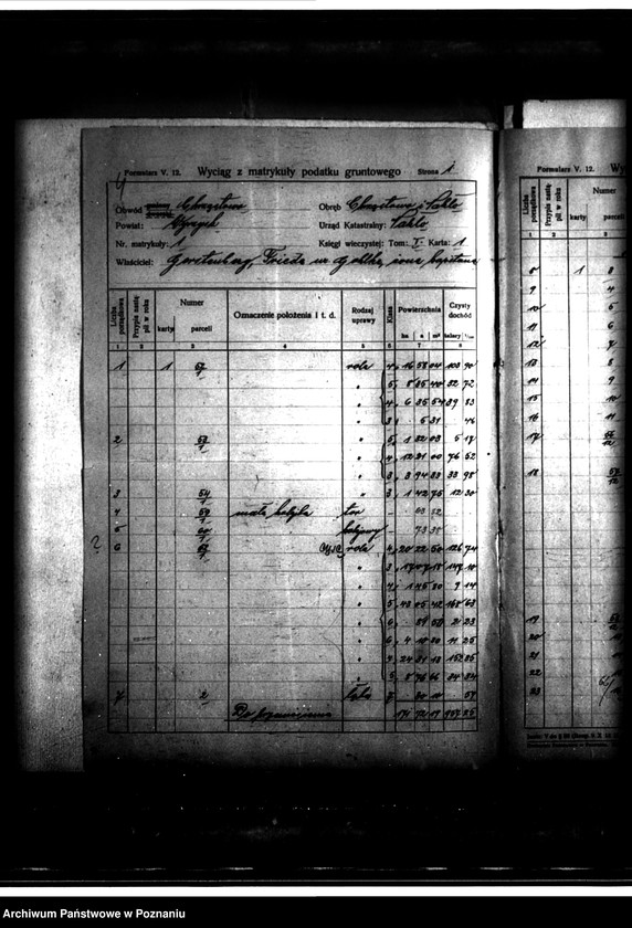 Obraz 8 z jednostki "Szacunek przymusowo wykupionej części majątku Chrząstowo powiatu wyrzyskiego"