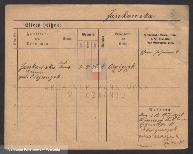 Obraz 5 z jednostki "Jankowski (wdowy i samotni mężczyźni)"