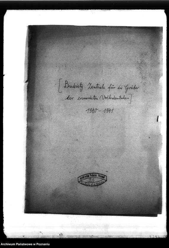 Obraz 4 z jednostki "Budżety Zentrale für die Gräber der ermordeten Volksdentuken"