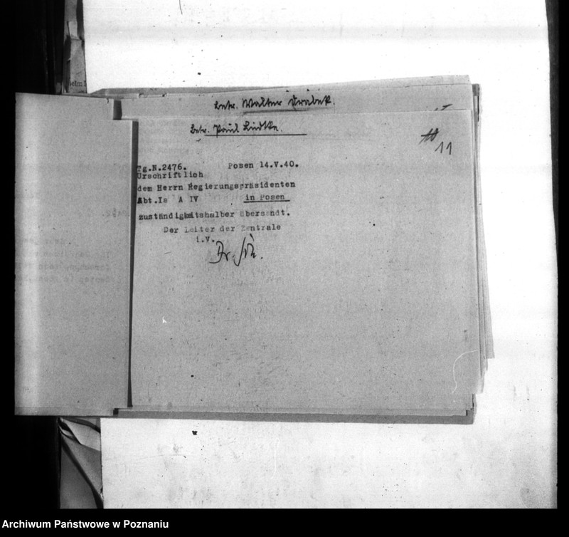 Obraz 15 z jednostki "Weiterleitung von Vermisstenmeldungen an die Regierung Posen, Abteilung Ia (Poznań)"