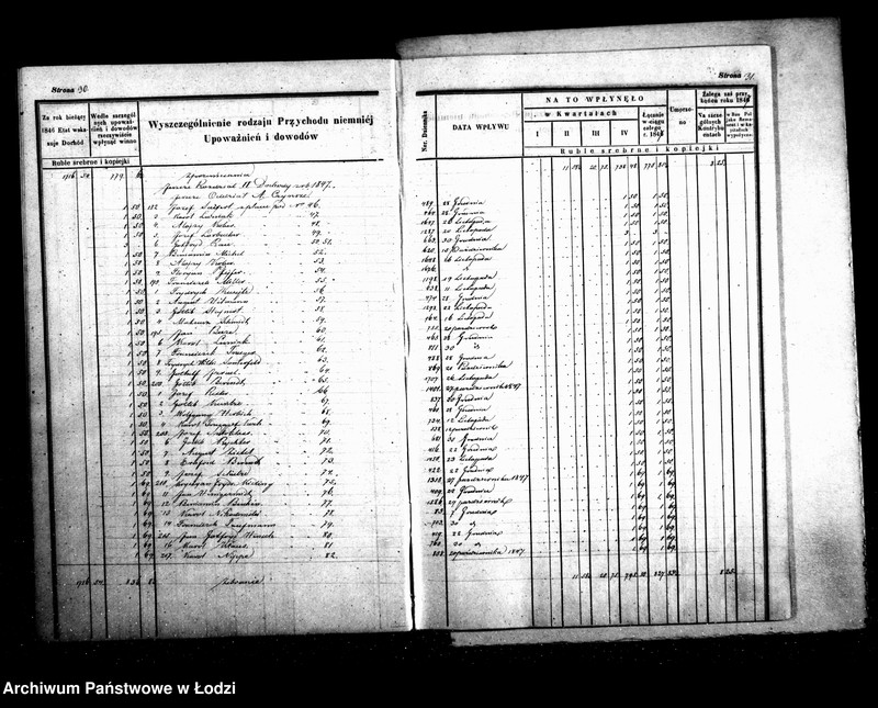 Obraz 20 z jednostki "Manuał przychodu i wydatków kasy ekonomicznej m. Łodzi na r. 1847"