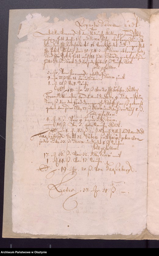 image.from.unit.number "Kobultensche Kirchen Rechnungaller Einnahme und Ausgabe Geld"