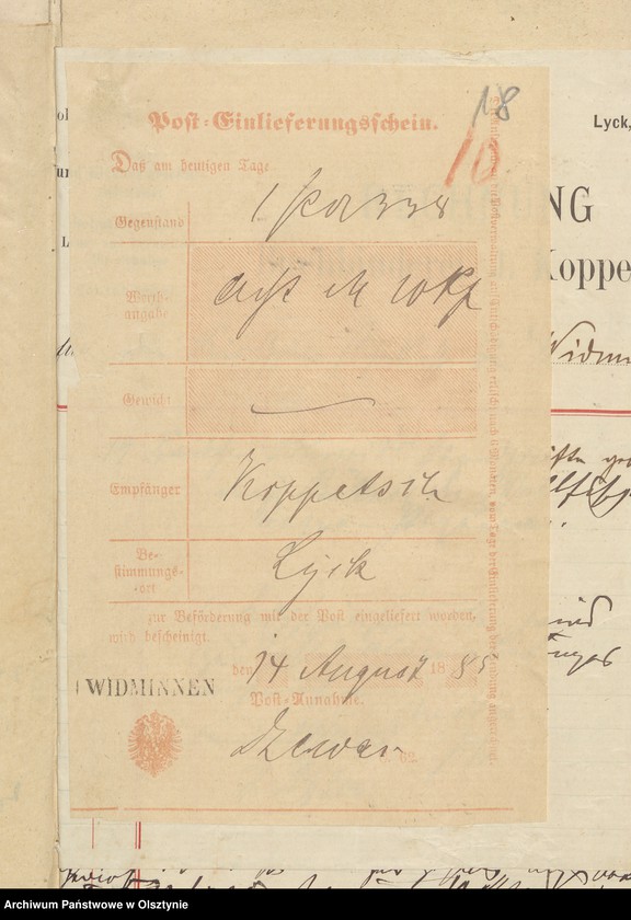 image.from.unit.number "Einnahme und Ausgabe Beläge der Kirchspielsschulkasse zu Widminnen"