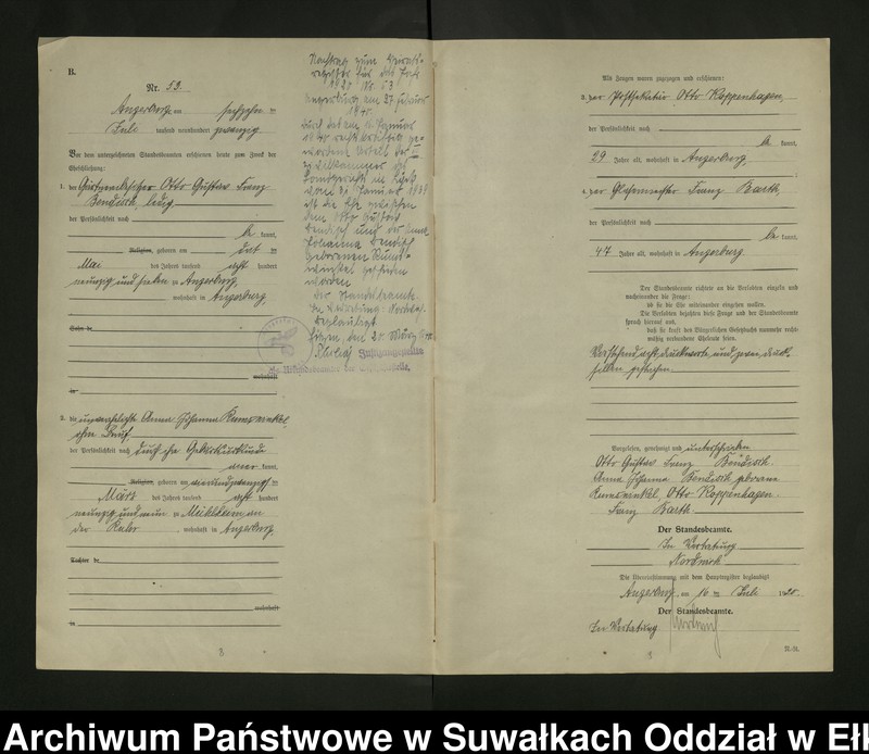 image.from.unit.number "[Heirats - Register (Neben - Register) Standesamt Angerburg einschl. der Bezirke, Gr. Strengeln, Prinowen und Kehlen Kreis Angerburg] No 50 bis 115"