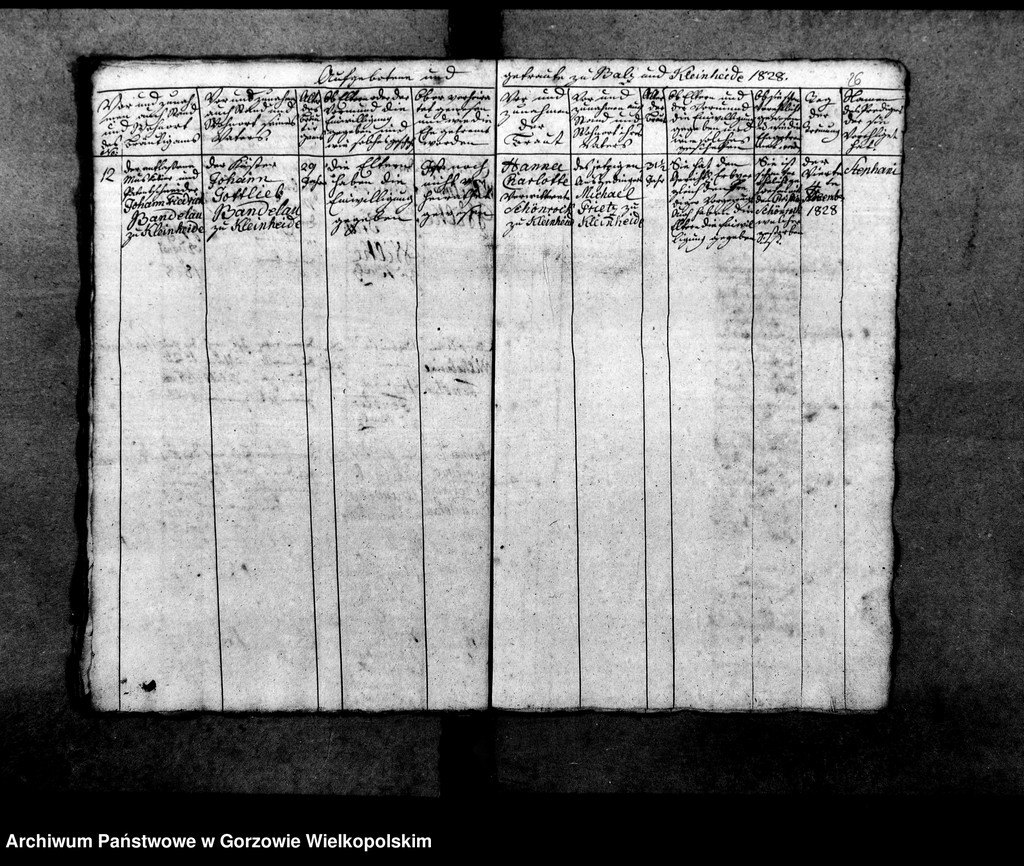 image.from.unit.number "Duplikate der Kirchenbücher von Balz: Balz (Białcz), Kleinheide Pszczelnik)"