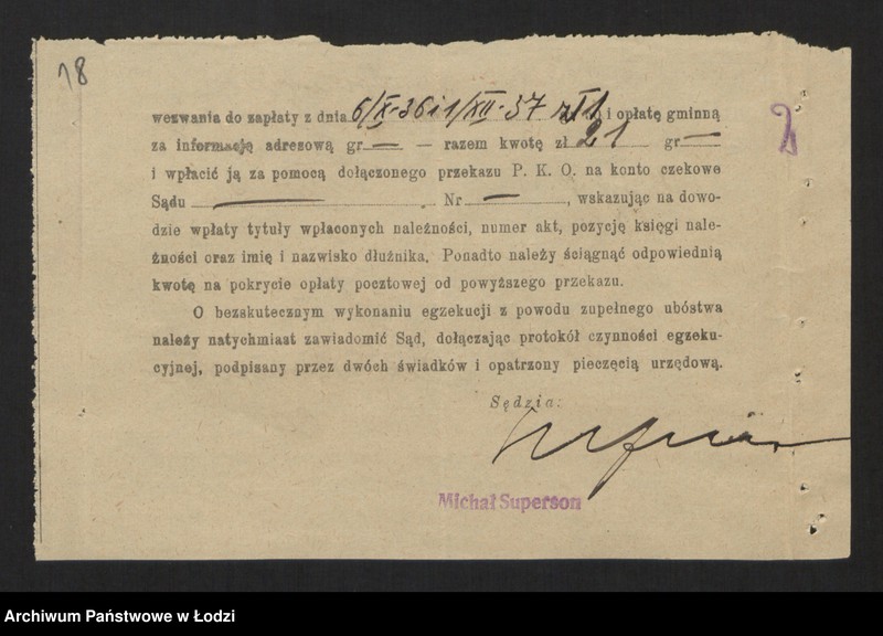 Obraz 20 z jednostki "Icek Borensztajn- handel skór"