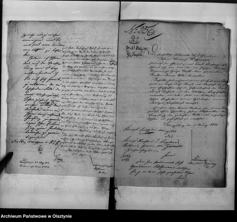 image.from.unit.number "Anstellung des Gensdarm Hoffmann [Johann Friedrich] als Regierungs-Haupt Kassesdiener"