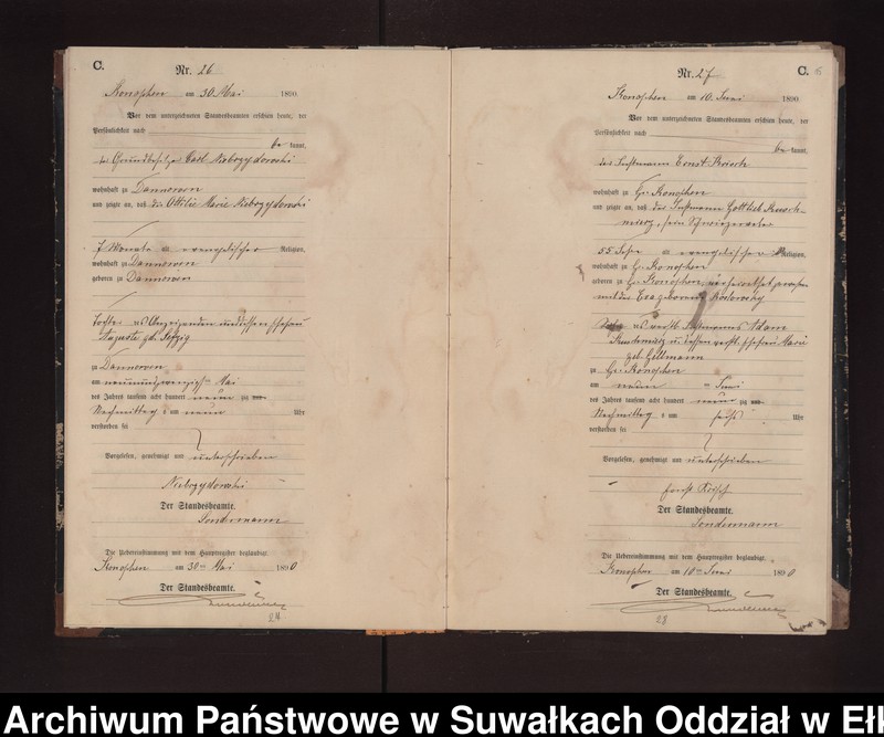 image.from.unit.number "Sterbe-Neben-Register des Preussischen Standes-Amtes Gr. Konopken Kreis Loetzen"