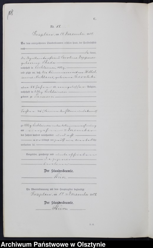 image.from.unit.number "Sterbe-Neben-Register Nr-1-21"